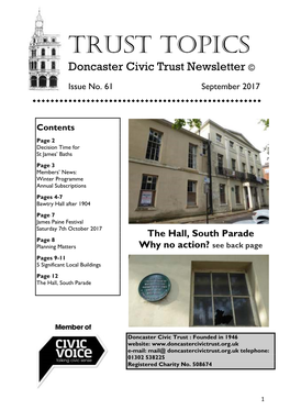 DCT Newsletter 61 September 2017