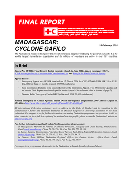 Ifrc.Org/Cgi/Pdf Appeals.Pl?Annual05/05AA006.Pdf