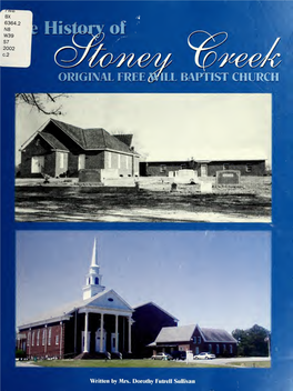 The History of Stoney Creek Original Free Will Baptist Church