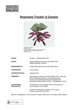 Rosemarie Trockel: a Cosmos