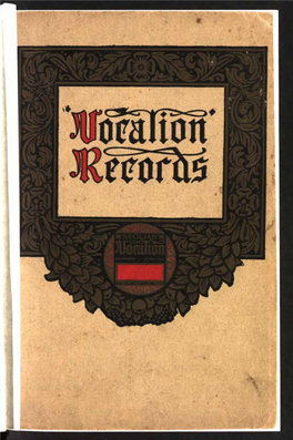 Aeolian-Vocalion Records 1924