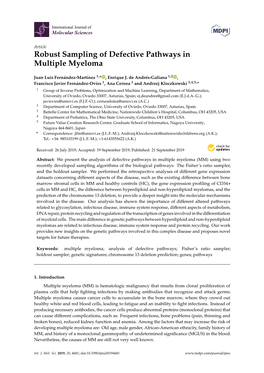 Robust Sampling of Defective Pathways in Multiple Myeloma