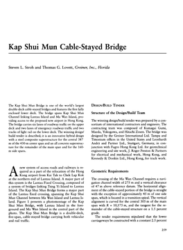 Kap Shui Mun Cable-Stayed Bridge