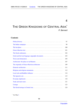 The Greek Kingdoms of Central Asia