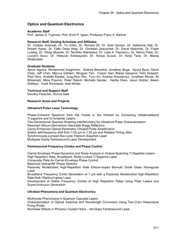 Chapter 29. Optics and Quantum Electronics