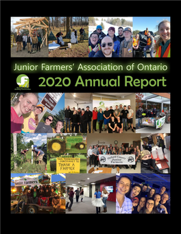 2020 Annual Report Junior Farmers' Association of Ontario Page