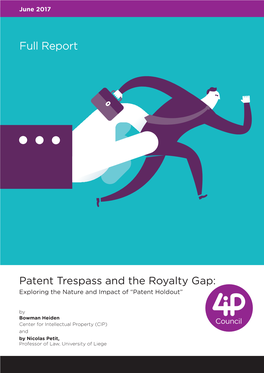 Patent Trespass and the Royalty