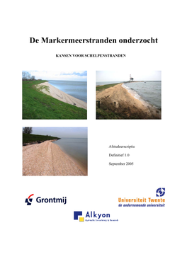 De Markermeerstranden Onderzocht