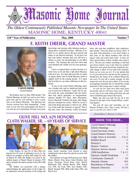 F. Keith Dreier, Grand Master