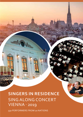 Singers in Residence Sing Along Concert Vienna · 2019