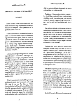 DAVIDSCOTI Relations Between the Scottish Office and Local Authorities Have Gradually Deteriorated Since George Younger Declared