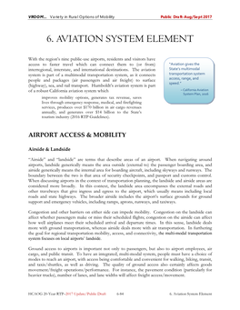 6. Aviation System Element