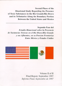 Binational Rio Grande/Rio Bravo Toxic Substance Study