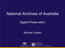 National Archives of Australia