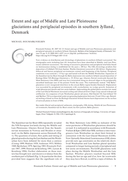 Xtent and Age of Middle and Late Pleistocene Glaciations and Periglacial Episodes in Southern Jylland, Denmark