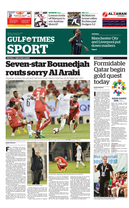 Seven-Star Bounedjah Routs Sorry Al Arabi