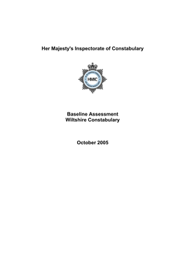 Wiltshire Baseline Assessment 2005