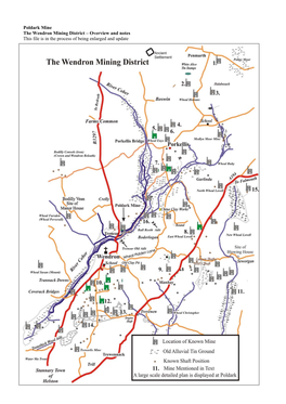 Poldark Mine the Wendron Mining District – Overview and Notes This File Is in the Process of Being Enlarged and Update