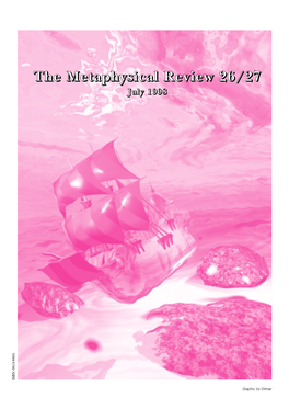The Metaphysical Review 26/27