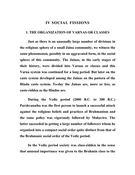 Iv Social Fissions