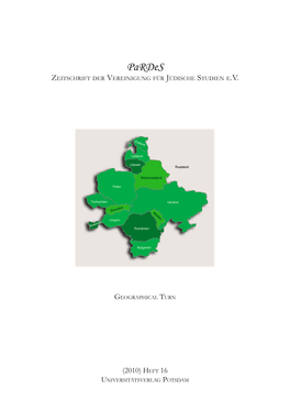 Pardes : Zeitschrift Der Vereinigung Für Jüdische Studien Ev