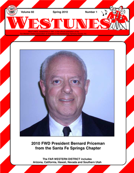 2010 FWD President Bernard Priceman from the Santa Fe Springs Chapter