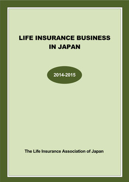 Life Insurance Business in Japan 2014-2015