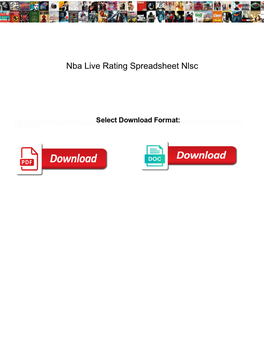Nba Live Rating Spreadsheet Nlsc