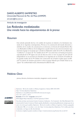 Los Redondos Mediatizados Una Mirada Hacia Los Etiquetamientos De La Prensa