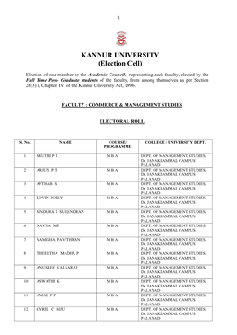 Commerce and Management Studies