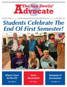 Students Celebrate the End of First Semester!
