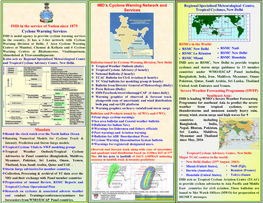 IMD's Cyclone Warning Network and Services Mandate IMD in The