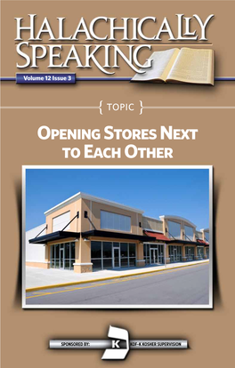 Opening Stores Next to Each Other