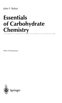 Essentials of Carbohydrate Chemistry