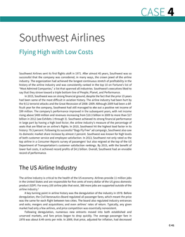 CASE 4 Southwest Airlines