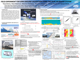 Field Experiment for Gpm Ground Validation Using