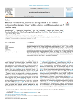 Thallium Concentrations, Sources and Ecological Risk in the Surface