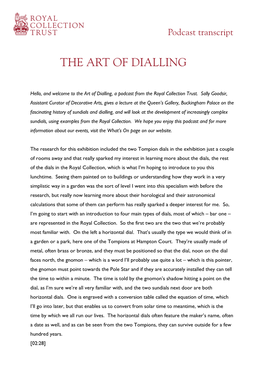 The Art of Dialling