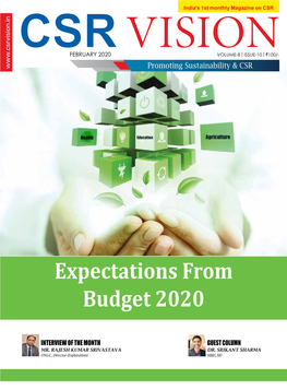 Expectations from Budget 2020