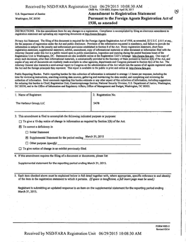 Received by NSD/FARA Registration Unit 06/29/2015 10:08:30 AM U.S