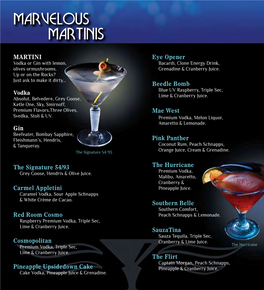 Marvelous Martinis