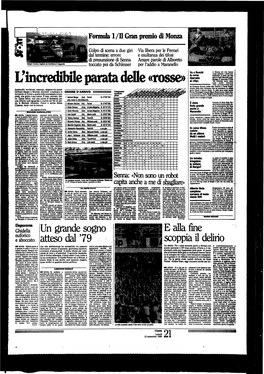 L'incredibile Parata Delle «Rosse»