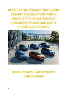 Renault E-TECH Hybrid: a Dual Engine Combining Responsiveness, Driving Pleasure, and Efficiency