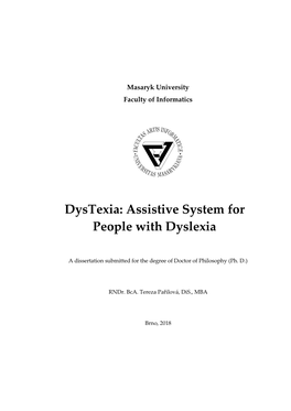 Assistive System for People with Dyslexia