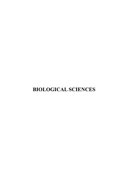 Biological Sciences