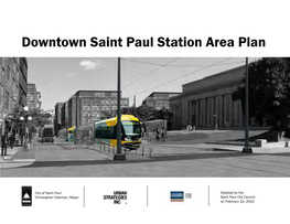 Downtown Saint Paul Station Area Plan