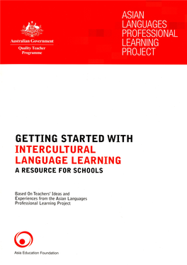 Getting Started with Intercultural Language Learning a Resource for Schools