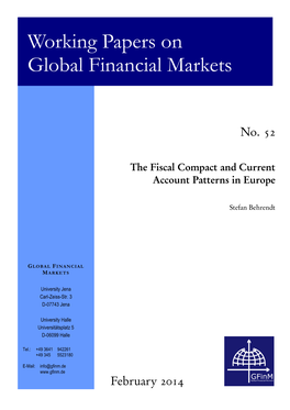 The Fiscal Compact and Current Account Patterns in Europe