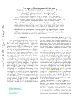 Arxiv:2005.14571V2 [Gr-Qc] 5 Aug 2020 ∗∗ Nete Rm,Wieteei Nogigdbt Sto As Work Debate [ Ongoing Can Physical an One Is Is One There Scalar Gravity