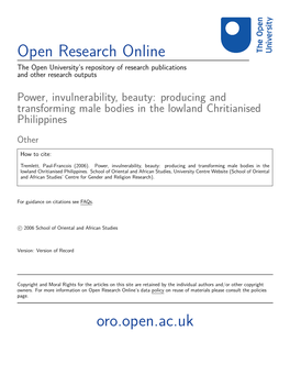 Open Research Online Oro.Open.Ac.Uk